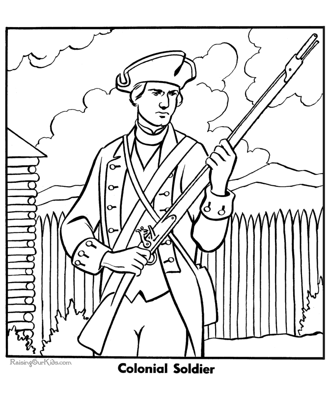 Plansa de colorat cu Militar 1 1